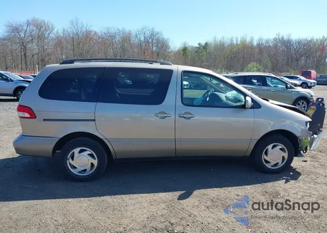 2002 Toyota Sienna Le из США, поврежденный, VIN 4T3ZF13C02U476202